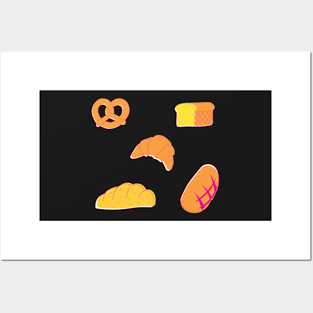 bread sticker pack Wall Art by hrose524